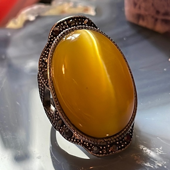 Plunder Jewelry - Plunder Faux Stone & Marcasite Ring size 6 NWT